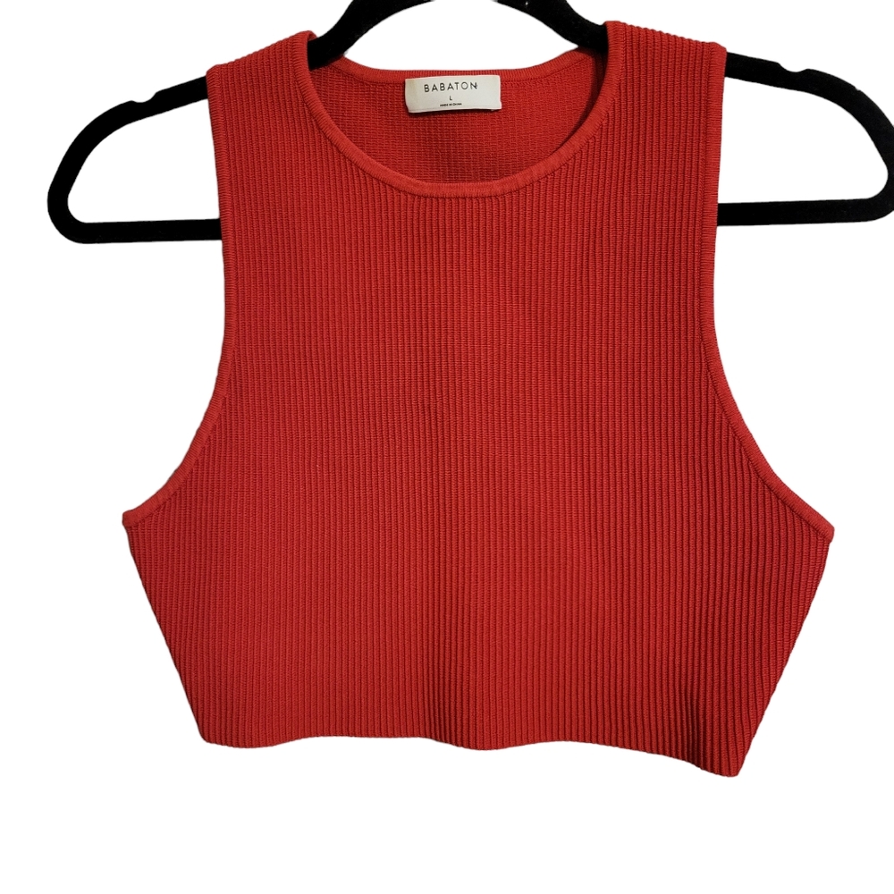 Aritzia Babaton NEW Sculpt Knit Cropped Tank Top